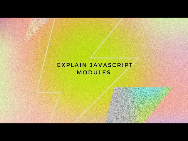 Explain javascript modules (ESM vs commonjs)