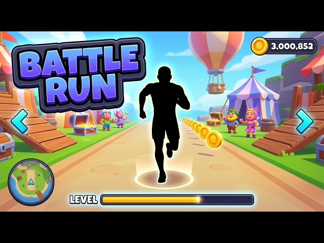 👋 Let's Move Together! BATTLE RUN 🏝️ | Immersive Interactive Warm Up | Fun Kids Exercise