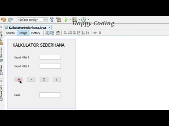 Membuat Kalkulator Sederhana Menggunakan GUI Netbeans Java #netbeans #javaprogramming #HappyCoding