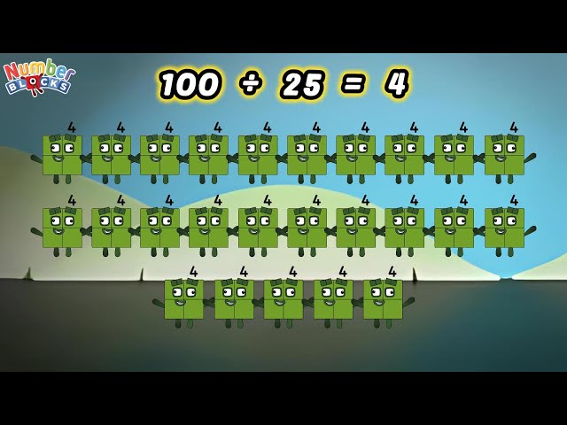 Numberblocks Learn Division | DIVIDE SMALL AND BIG NUMBERS | LEARN TO COUNT | @ColorArt_id