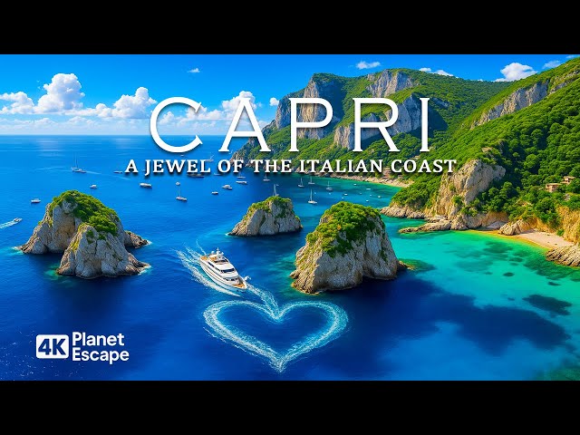 Capri 4K: Descubre la isla de ensueño de Italia y sus aguas cristalinas con Deep House Chill 🎵
