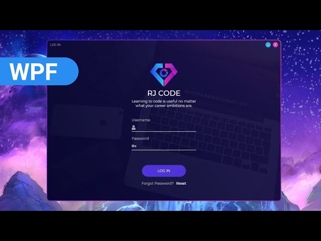WPF UI/ Design a Modern Login Form/ Introduction to WPF