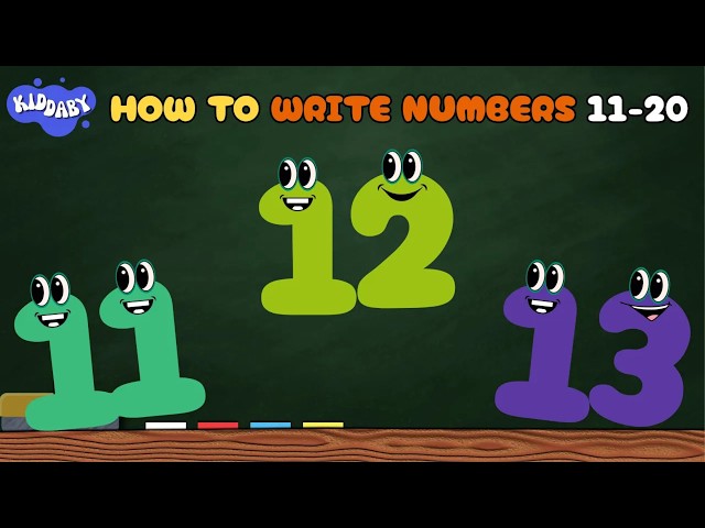 Number Writing 11 to 20 for Kids 🔢 | Learn to Write Numbers for Toddlers