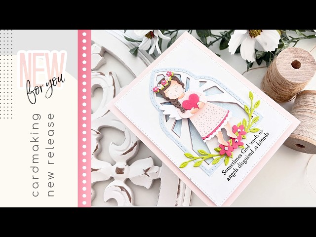 Crafting with Angels: A Simple Step-by-Step Faith DIY Card | Spellbinders Bibi’s Little Blessings