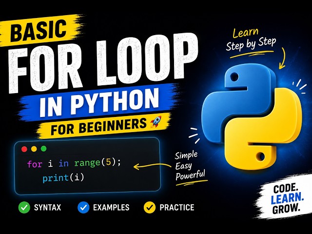 For Loop Tutorial for Beginners | Python Programming