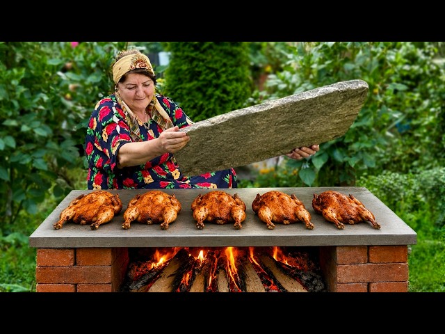Grandma's Honey Chicken Under a Stone - Better Than You Imagine!
