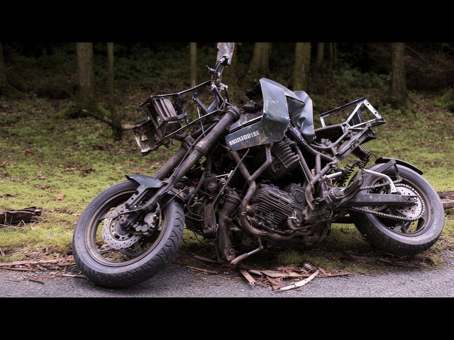 Man Builds Amazing Futuristic Motorbike Using an Old Honda | Start to Finish @mwigmedia