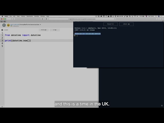 104  Dates and time in Python