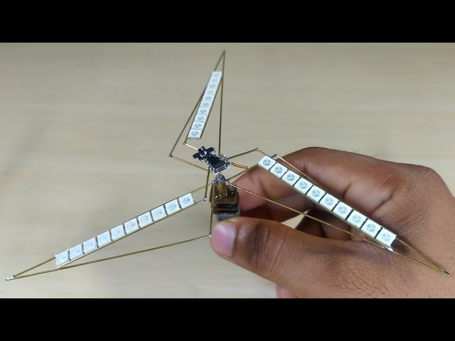 DIY Windmill Turbine LED Lamp  Science Project