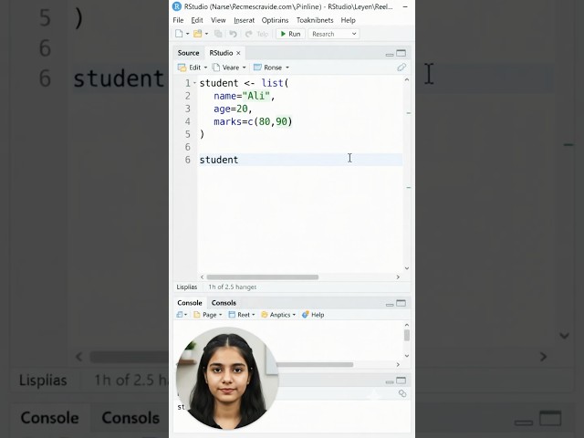 List in R Programming Explained | Create a List in R | R Programming #rstudio #programming
