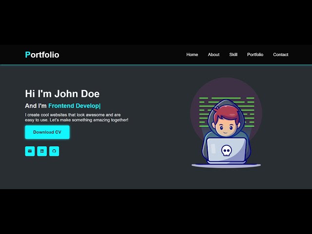 How To Make A Portfolio Website Using HTML CSS JS | Complete Responsive Website Design