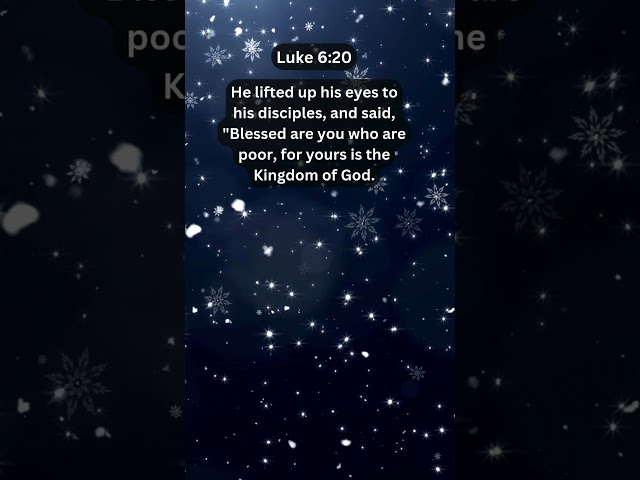 Jesus Saves | Luke 6:20 Daily Bible Verse