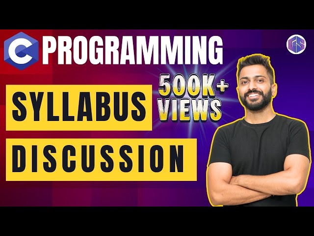 C Programming Syllabus for Placements, Competitive exams & College/University exams
