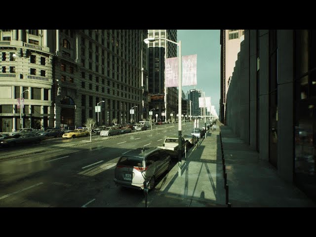 The Matrix Awakens (PS5) Ambience - Busy Street