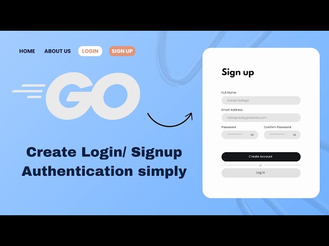 Go Tutorial - Create Your Own Signup/Login App in Less Than 1 Hour | 2025 JWT APIs Auth Golang