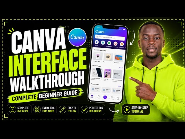 Canva Interface Walkthrough for Beginners | Learn Canva Step-by-Step on Your Phone