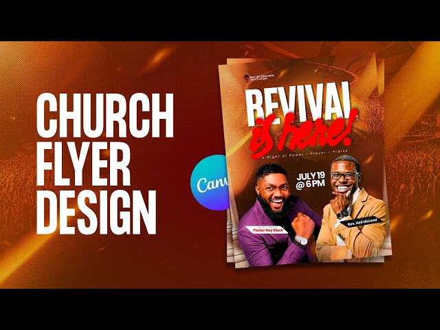 I Designed This Church Flyer in Canva (Full Tutorial)