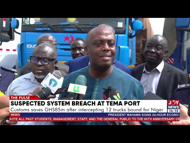 Customs saves GHS85m after intercepting 12 trucks bound for Niger.