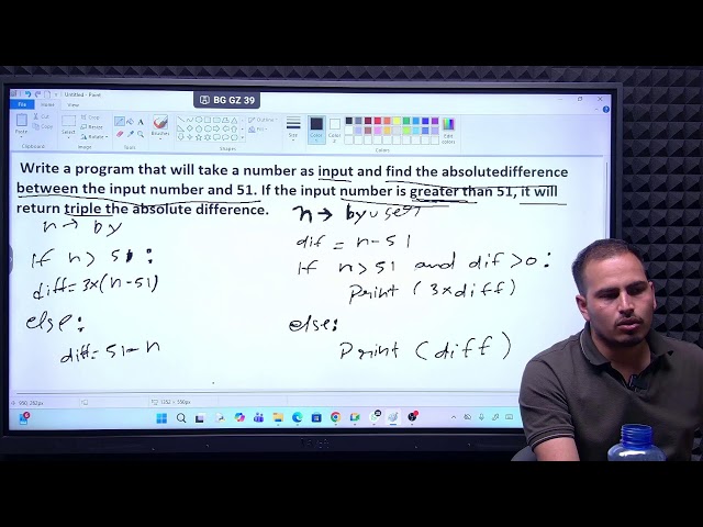python live class (if -else  problem )