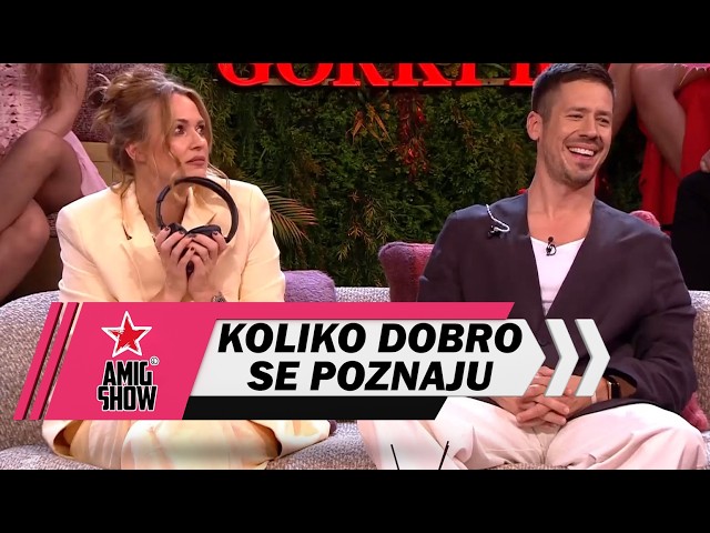 Koliko dobro se poznaju? - Nikola Rokvić i Bojana Barović (AmiG Show S18)