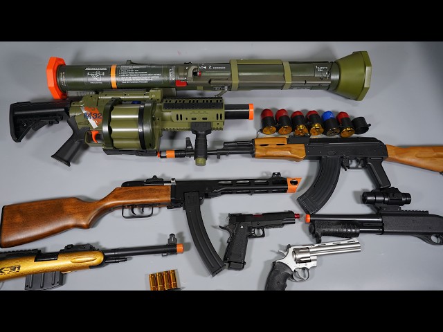 Shell ejecting MGL Grenade Launcher Nerf Gun ToyGun AK47 Airsoft POV  Realistic Toy Guns Collection