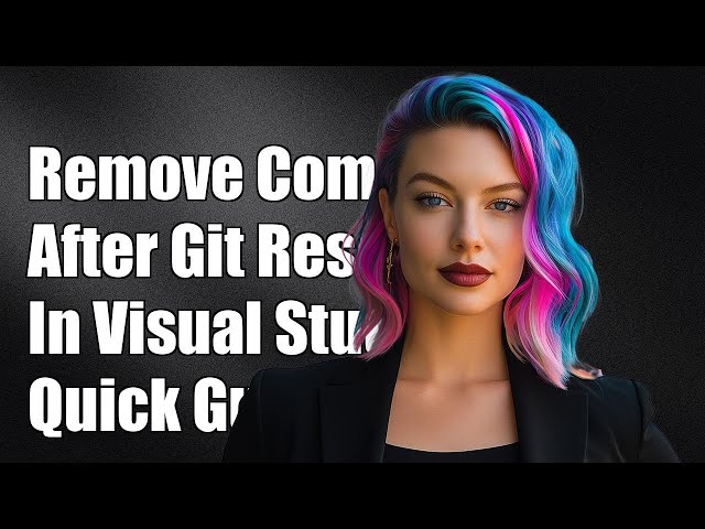 How to Remove Incoming Commits After Git Reset in Visual Studio