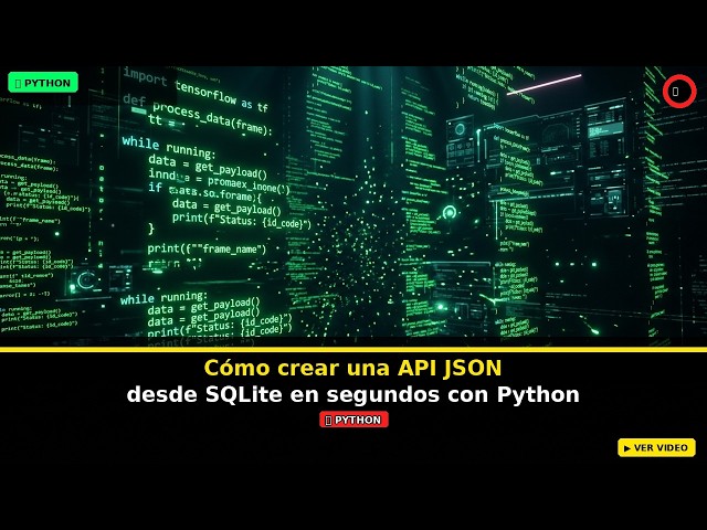 How to Create a JSON API from SQLite in Seconds with Python