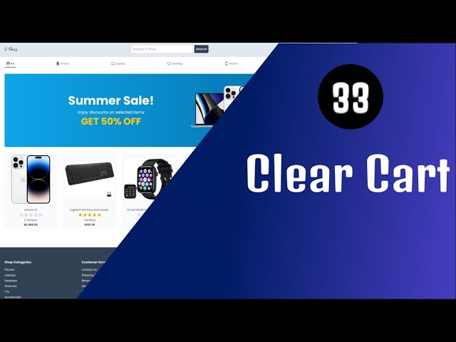 Next13 Fullstack E-Commerce 🛒 - 33 Clear Cart | React.js & Typescript 🔥