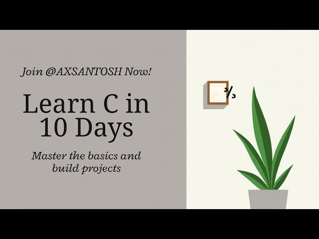 Learn C in 10 Days – Day 1: Setup & Hello World 🚀