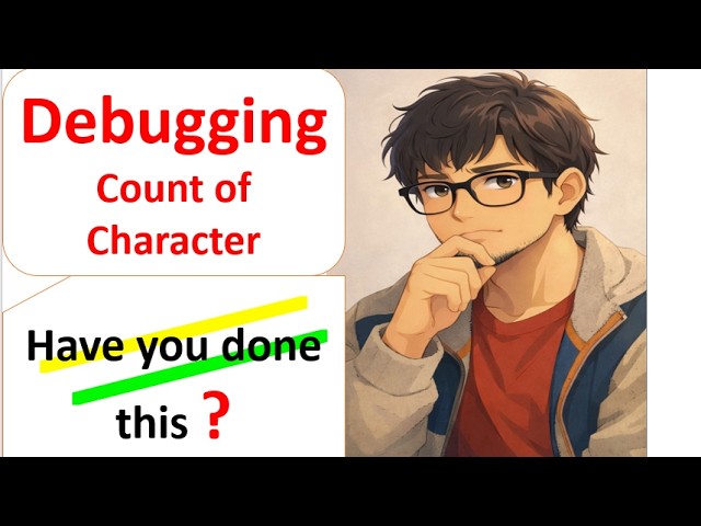 Count each character present in the string.