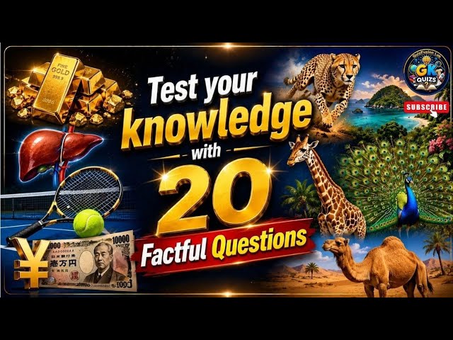 20 Factful Questions | Quiz Challenge | GK Questions | Test Your Knowledge |
