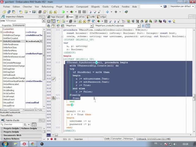 Delphi Chromium Embedded - French Screencast