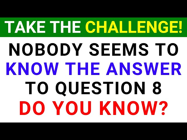 HOW GOOD IS YOUR GENERAL KNOWLEDGE? SCORE ATLEAST 10! | Trivia Quiz 481