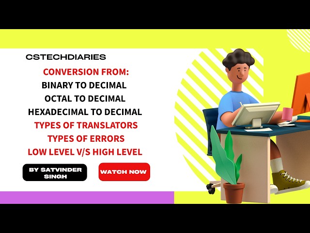 Number System | Low Level and High Level Languages | Types Of Errors | Types Of Translators | Python