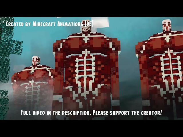 Attack On Titan By Minecraft Animations [DE] - The Rumbling Arrives Worldwide (Fan Teaser)
