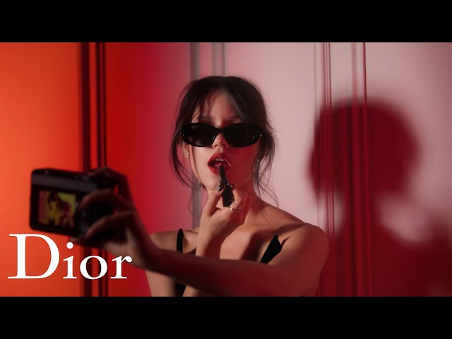 Behind the scenes of Rouge Dior with Jenna Ortega