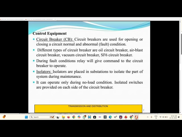TRANSMISSION AND DISTRIBUTION #powersystems #transmission #distribution #eee @srmvec #vec #education