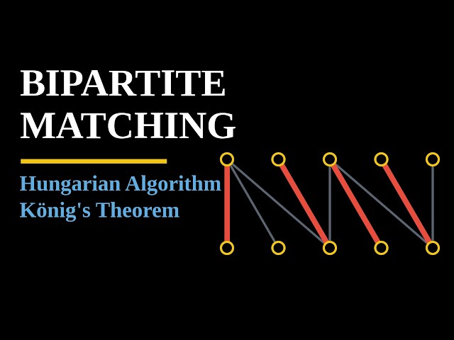Maximum Bipartite Matching: The Hungarian Algorithm — Visualized in 8 Minutes