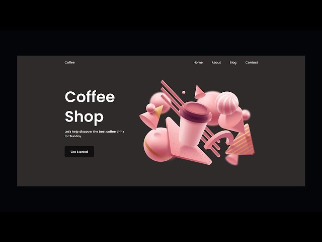 How To Make A Responsive Coffee Shop Website Design Using HTML - CSS - JavaScript || From Scratch