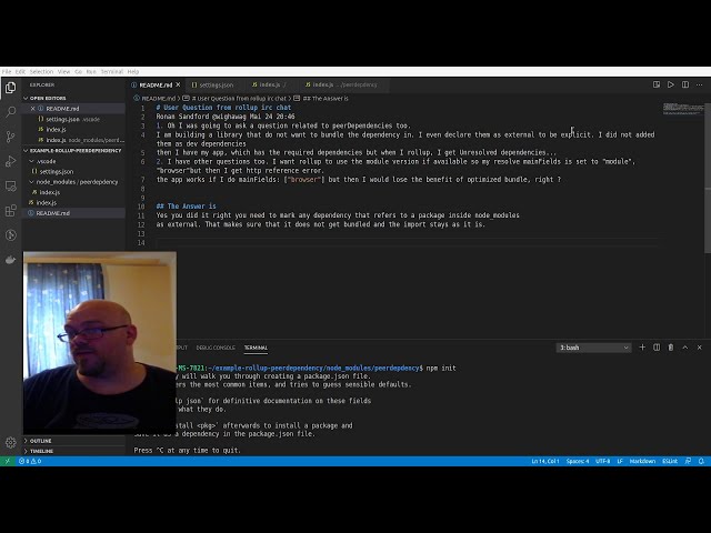 Rollup #01 peerdependencies