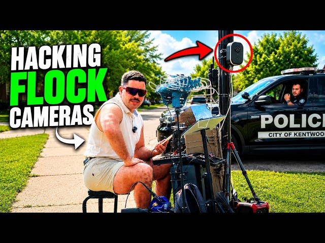Hacking a Flock Camera Prank (COPS SHOW UP)