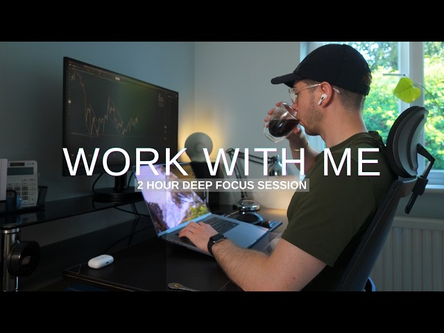 Work With Me | Disciplined 2hr Focus Session For Work, Study & Trading | 50-10-50 Pomodoro Timer