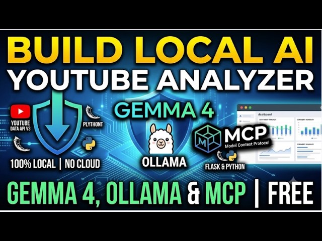 How I Built a Free, Local YouTube Analyzer Using Gemma 4 & MCP #ai #mcp #ollama #gemma4 #llm