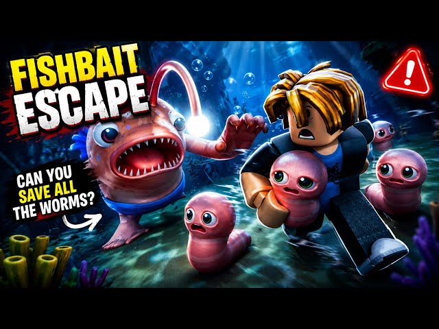 🐟 I MUST SAVE EVERY WORM Before the FISH CATCHES ME! | Fishbait Escape