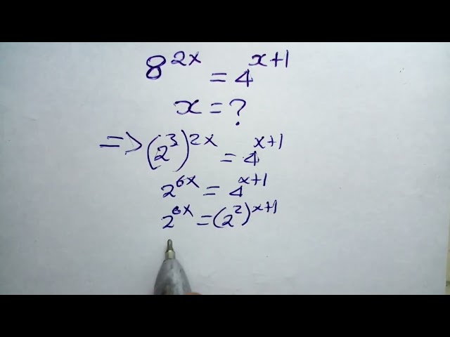 how to solve exponential equations step by step 1