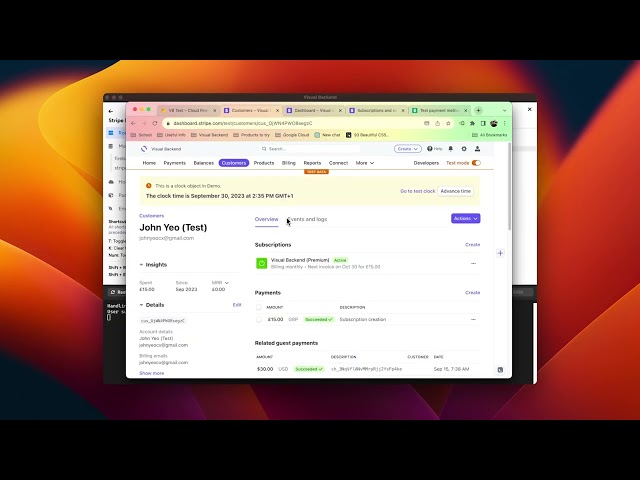 Implementing webhook handlers for Stripe in Visual Backend