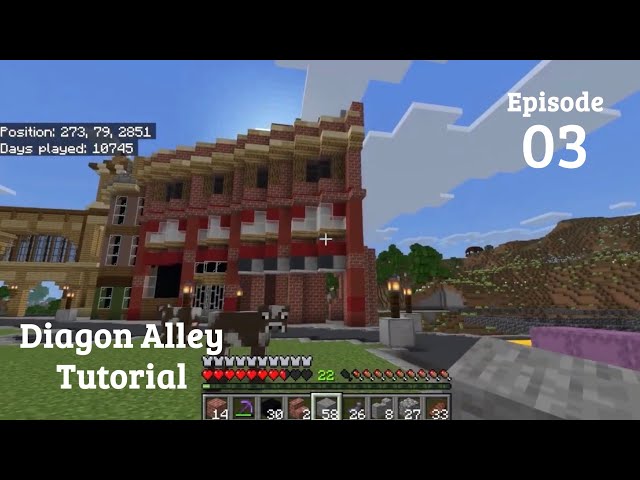 How to Build Diagon Alley in Minecraft | Universal Studios Inspired | Episode 3 The London Facade