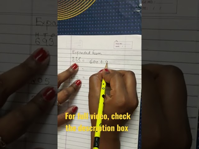 Class 3 Maths | Expanded Form | Maths Practice For Class 3