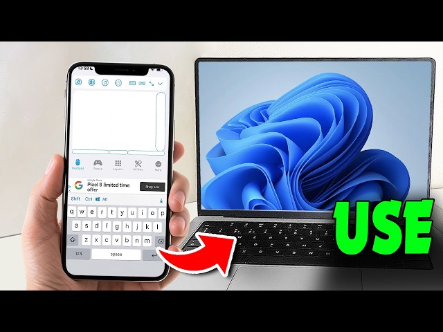 How to use iphone as keyboard for pc/Laptop - Full Guide