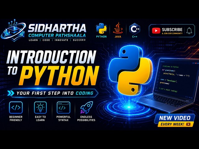 Introduction To PYTHON . Python Tutorial for Beginners (2026) |Python Tutorial in Hindi